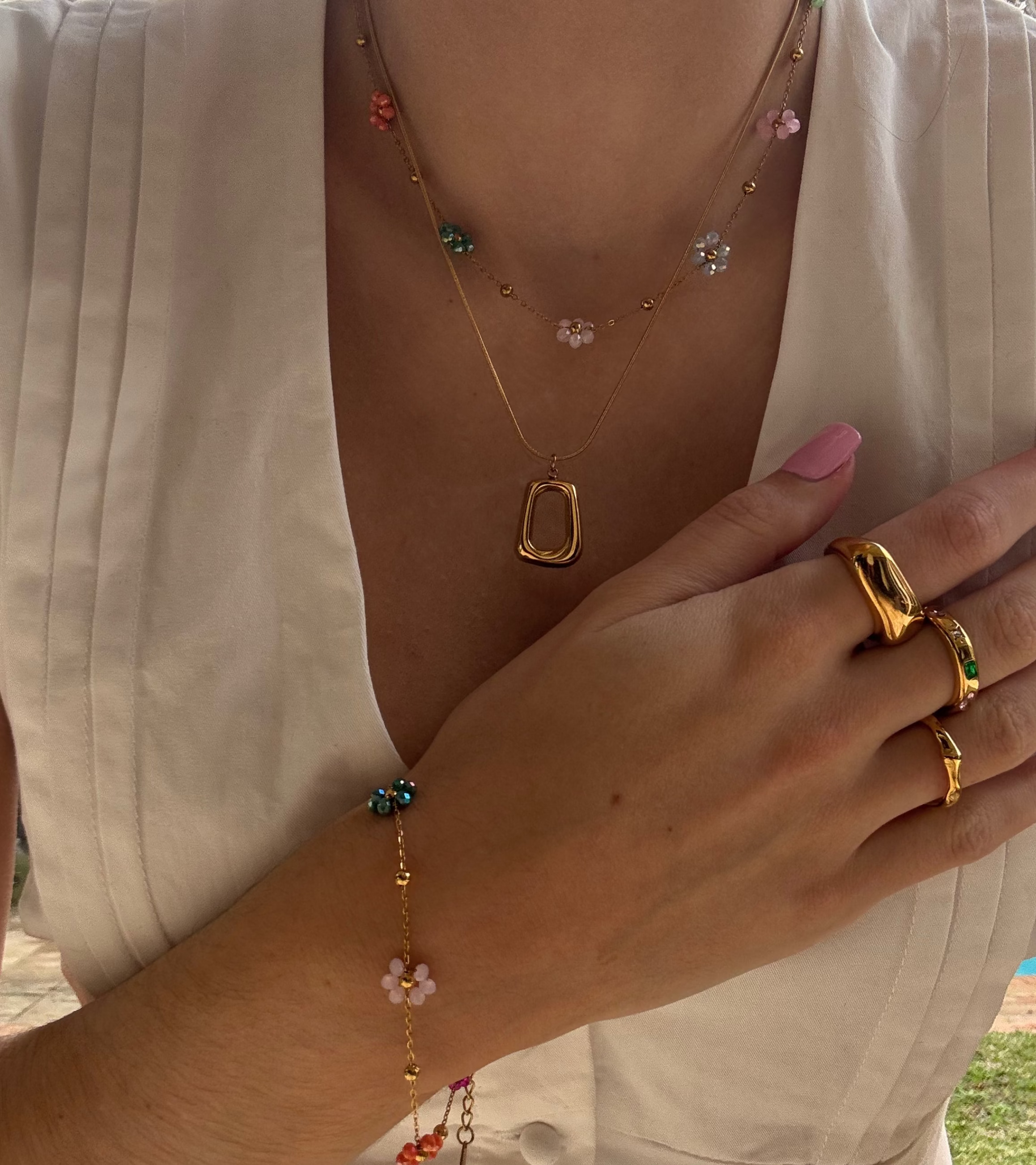 Daisy Flower Necklace
