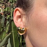 Surrender Puffy Heart Studs